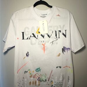 Lanvin White Graphic Men's Shirt